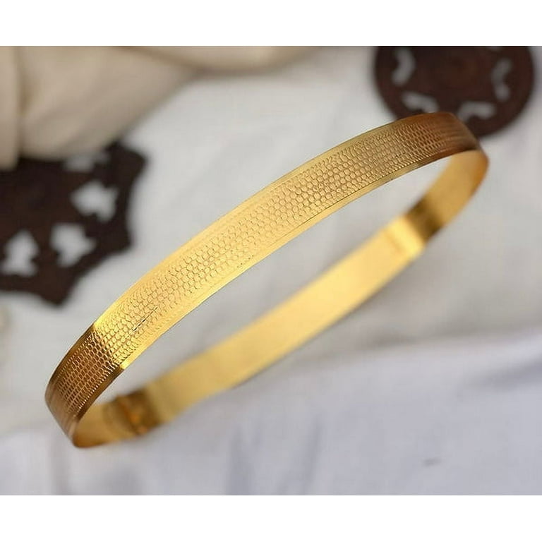 Buy LUKSOFT Women's Stylish Waist Plain Golden Belt For Saree & Gown Pack  of 1 at