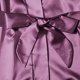 thumbnail image 3 of Conjunto de pijama de satén de seda para mujer, ropa interior de 4 piezas, pijama de camuflaje de encaje floral (púrpura), 3 of 4
