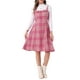thumbnail image 1 of VESTIDO CON TIRANTES INSPIRADOR PARA MUJER, CUELLO CUADRADO, MIDI, EN COLOR ROSA OSCURO, 1 of 6