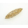 thumbnail image 3 of Faship Gorgeous Brown Rhinestone Crystal Pearl Floral Barrette, 3 of 5