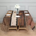 thumbnail image 3 of Square Tablecloth, Waterproof Polyester Table Cover, Wrinkle Resistant & Washable Fabric for Dining, Kitchen, Picnic, 60x60in(152x152cm), Wood Print, 3 of 6