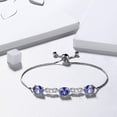 thumbnail image 6 of December Birthstone Bracelet 925 Sterling Silver Blue Tanzanite Bracelets Oval Jewelry Mother Women Christmas Birthday Valentines Gifts for Wife, 6 of 10