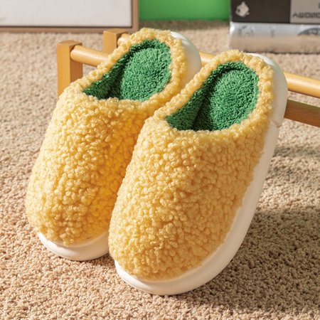 

Women s Shoes Suede Plush Home Indoor Warm And Comfortable Cotton Slippers