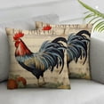 thumbnail image 2 of PIKWEEK  Retro Rooster Farmhouse Animal Home Decor Pillowcase Rustic Poultry Chicken Throw Pillow Case Decorative Cushion Cover 2pc, 2 of 6