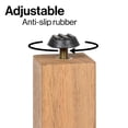 thumbnail image 5 of JONATHAN Y Archer 18.9" Modern Classic Square Slatted Solid Acacia Wood Indoor/Outdoor Adirondack Side Table, Light Teak, END6000T, 5 of 5