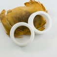 thumbnail image 3 of White ear tunnels soft silicone perfect for daily usage Large sizes, 3 of 3