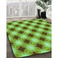 thumbnail image 3 of Ahgly Company Machine Washable Indoor Rectangle Transitional Emerald Green Area Rugs, 5' x 8', 3 of 7