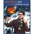 thumbnail image 2 of Heated Scarf for Men/Women with 5500mAh Battery, 7 Temperature Settings Battery Operated Heater for Winter, 2 of 7