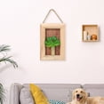thumbnail image 6 of Ludlz Wall Hanging Planter Succulent , Decorative Freestanding Mount Holder for Air Plants,Artificial Succulent Beautiful Realistic Cute Wall Hanging Potted Simulation Succulent for Indoor, 6 of 8