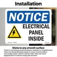 thumbnail image 3 of Electrical Panel Inside With Symbol OSHA Notice Vinyl Decal Label 14 Inch x 10 Inch - 5 Pack, 3 of 6