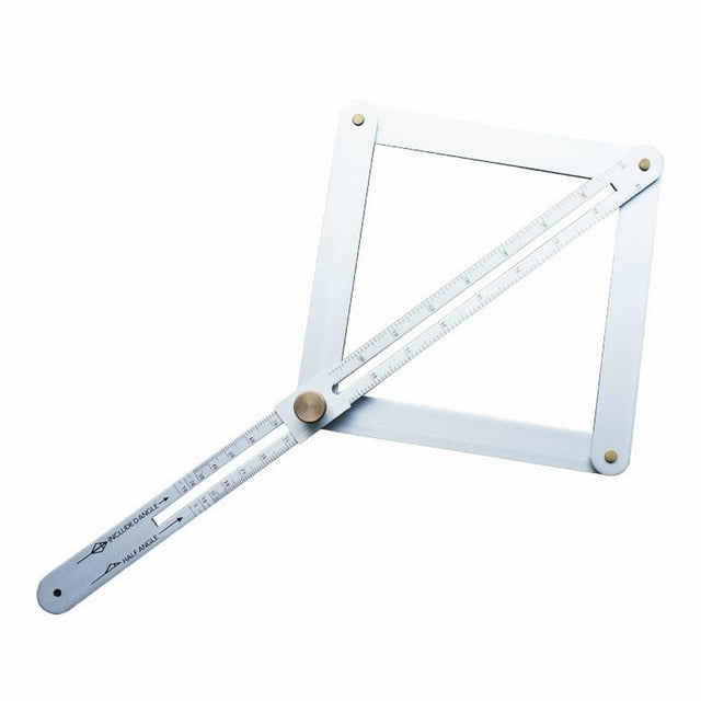 Cxui Premium Corner Angle Finder Tool, Angle Ruler for Woodworking Tile Cutting, Adjustable Protractor for Measuring (1Pcs) Silver