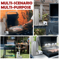 thumbnail image 5 of Supllueer Cold Smoke Generator 5L Stainless Steel Hot Smoker Smoker Pellet BBQ, 5 of 7