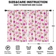 thumbnail image 2 of Blackout Kids Curtains,Pink Football and Flowers Pattern Childrens Insulated Curtains Set Of 2,Bedroom Essentials,Toddler Room Decor 42"x63", 2 of 5