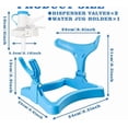 thumbnail image 1 of Shisuyan Water Jug Holder: Foldable Water Dispenser Stand With Wheels Heavy Duty Bottle Bracket Rack With Faucet For Home And Office, 1 of 8