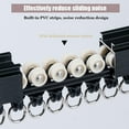 thumbnail image 4 of GXCZ Curtain Rods For Windows  Aluminium Curtain Track System - Ceiling/Wall Mounted - Heavy Duty Curtain Rail Set, Room Divider, Sliding Drop Ceiling Track For Curtains With Mute Rollers(White-ceiling,100cm/3.2ft), 4 of 8