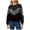 #242-Black, variant on Craaazy Women's Fashion Solid Color Crewneck Long Sleeve Thermal Tops Gifts
