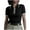 Black, variant on Womens Tops, Women's Knitted Button Up Golf Shirts Short Sleeve Slim Fit Pullover Sweaters Trendy Casual 2026 Lapel Tee Shirts White M