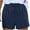 Navy1, variant on ABATAB Women Casual Shorts Comfy Loose Elastic Waist Shorts Summer Lightweight Cotton Linen Pull on Shorts with Pockets