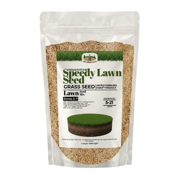 Old Cobblers Farm™ Wicked Tuff Turf Speedy Lawn Seed (5 lbs | 10 lbs | 15 lbs | 20 lbs) (15lbs)