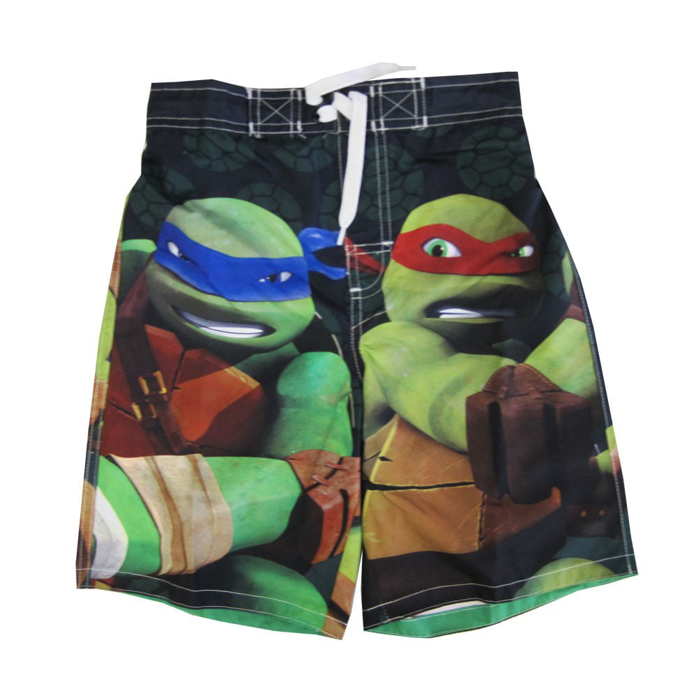 Teenage Mutant Ninja Turtles Rashguard and Swim Trunk Set Size 4T Flip Flops 