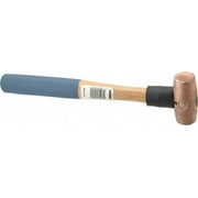 American Hammer 1 Lb Nonsparking Copper Head Hammer 12" OAL, 3" Head Length, 1-1/8" Face Diam, 12" Hickory Handle