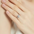 thumbnail image 5 of BERRICLE Sterling Silver Solitaire Wedding Engagement Rings 2 Carat Round Cut Cubic Zirconia CZ Promise Ring for Women, Rhodium Plated Size 8.5, 5 of 9