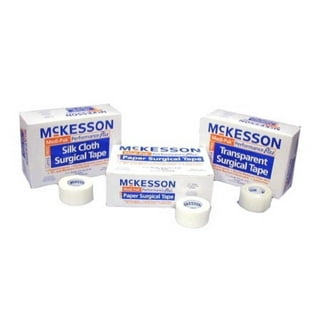 Mckesson NonSterile Transparent Surgical Tape, White – 1 Inch x 10 Yard