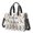 Yorkshire Terrier and Lavender White, variant on Bichon Frise and Flowers Pink Pattern Canvas Messenger Tote Bag, Nurse Handbag with Multi Pockets & Removable Strap, Large Capacity Gifts for Birthday Christmas Thanksgiving