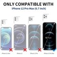 thumbnail image 2 of FYBTO Compatible with iPhone 12 Pro Max Glitter Luxurly Plating Case, Unique Full Camera Lens Protection, Shockproof Edge Bumper Slim Soft TPU Phone Case [6.7 inch] -White, 2 of 5