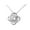 Silver, variant on Vaidha Open Female Fashion Personality Four-leaf Friendship Ring Necklace Female Collarbone Chain