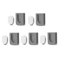 thumbnail image 1 of ckepdyeh - Soporte magnético de pared para mandos a distancia, 5 unidades, autoadhesivo, para TV (gris), 1 of 7