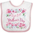 thumbnail image 3 of Inktastic Our First Mother's Day-roses and Daisies Boys or Girls Baby Bib, 3 of 4