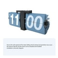 thumbnail image 3 of Flip Clock§digital Flip Desk Clock§retro Flip Down Clock§automatic Page Turning Clock§battery Powered Flip Clock§desktop Mechanical Clock Flip Clock PVC Stainless Steel, 3 of 8