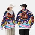thumbnail image 4 of Lsque Space Colorful Donut UPF 50+ Lightweight Sun Protection Men's Women's Long Sleeve Shirt, Hoodie Performance -Small, 4 of 9