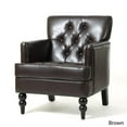 thumbnail image 4 of Noble House Malone Leather Club Chair in Brown, 4 of 28