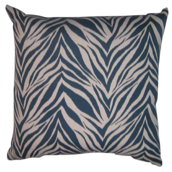 Easy Way 10218B-F358 17 x 17 inch Knife Edge Outdoor Pillow - Crazy Horse Peacock