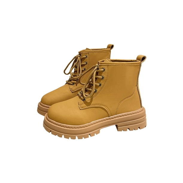 Brown ankle combat boots cheap