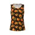 thumbnail image 3 of Picia Orange Pumpkin Pattern Women's Workout Tank Top,Breathable Activewear,Slim Fit Athletic Top,Versatile Workout Moisture-wicking top-Small, 3 of 9