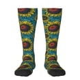 thumbnail image 2 of Picia Women Crew Soft Moisture-wicking Socks Sunflowers Pattern Design Cotton Socks, One Size fit All, 2 of 9