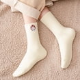 thumbnail image 3 of Dyfzdhu Fashion Winter Keep Warm Women Printed Ladies Breathability Thick Socks, 3 of 6