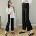 thumbnail image 2 of Pantalones de mujer embarazada Pantalones de pierna ancha de primavera y otoño Pantalones Leggings de verano Pantalones de casa finos y sueltos para embarazadas, 2 of 5