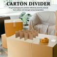 thumbnail image 1 of Raindrops 6Pcs Khaki Cardboard Dividers for Moving Packing Boxes Grid Organizer with Protective Corner Guards, 1 of 6