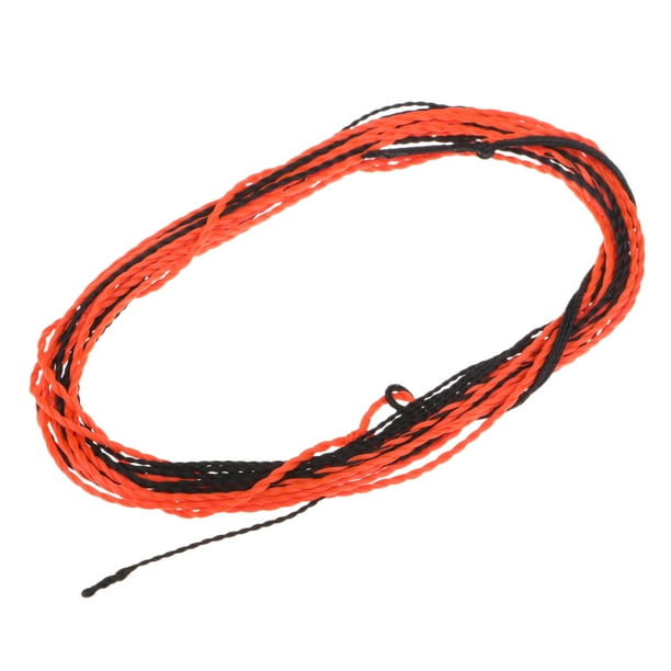 Line 11FT Furled Leader Braided Line Orange and Black