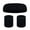 Black, variant on Baellert 1 Set Sports Sweat Bands for Women Men,Fitness Headband Wristband Set for Running Yoga Basketball Soccer Gym