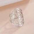 thumbnail image 4 of RSAMD Chakra Mandala Flower Rings for Women Adjustable Stainless Steel Rings Jewelry-Gold, 4 of 7