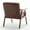 Light Brown, variant on Microfiber and Wood Chair - Creates Cozy Reading Spots in Bedrooms