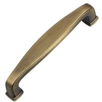 GlideRite 3-3/4 in. Center Classic Cabinet Pull Handle, Antique Brass