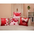 thumbnail image 5 of Valentines Day Pillow Covers 20x20 Set of 4 Spring Farmhouse Decor Red Love Holiday Decorations Cotton LinenThrow Cushion Case for Home Living Room Couch Sofa Bed Decorations, 5 of 5
