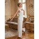 thumbnail image 4 of Conjunto 2 Piezas Elegante, Chaleco Abotonado y Pantalón de Pierna Ancha, Look Moderno para Mujer, 4 of 5