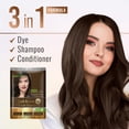 thumbnail image 5 of (6 pack) Herbishh Hair Color Shampoo for Grey Hair – Hair Dye Shampoo with Bio-Active Ingredients – Long Lasting Color – Travel-Friendly Pack (10 x 30ml Sachets) + 1 Pack Hair Mask Sachets (Dark Brown), 5 of 10
